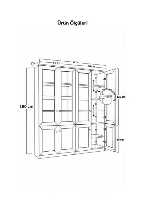 Hanah Home Lisa 1600-201 Armario multiusos Blanco